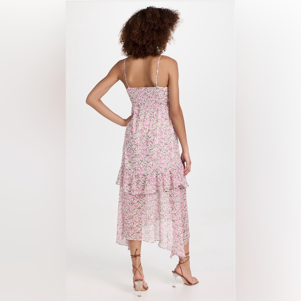 SOLD MINKPINK Floral MIDI Dress, size L - Picture 2 of 5